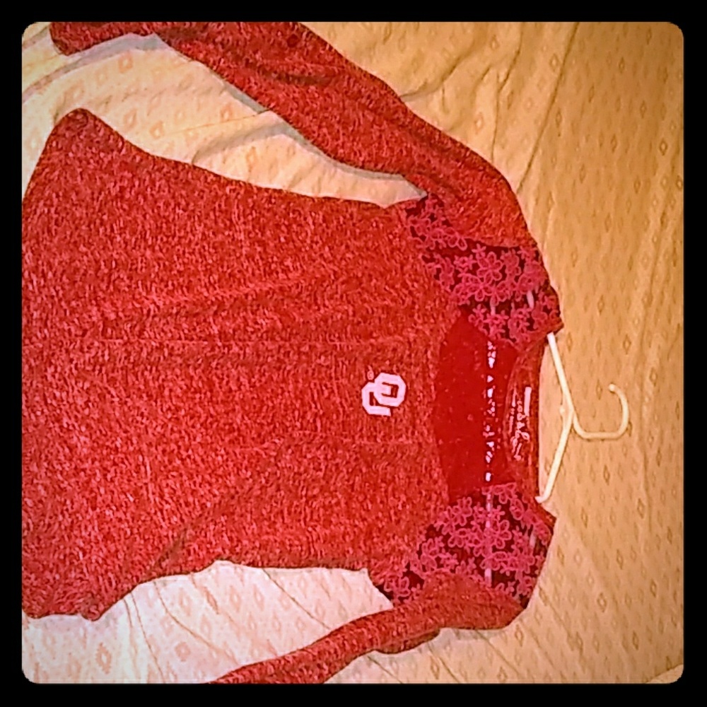 A long sleeve Oklahoma shirt